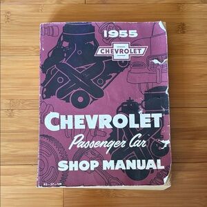 1955 Chevrolet Passenger Car Shop Manual Reprint 90s vintage style rockabilly